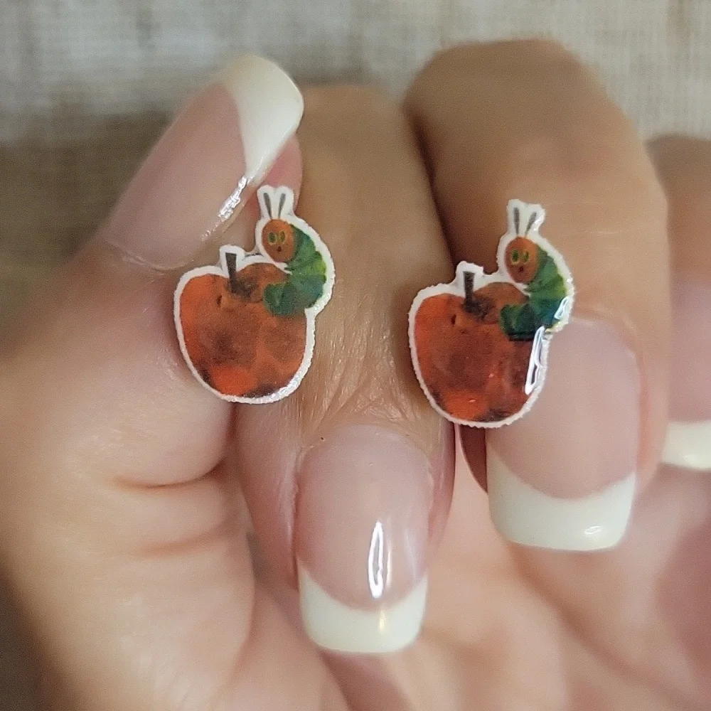 🔥LAST PAIR🔥 THE VERY HUNGRY CATERPILLAR STUD EARRINGS